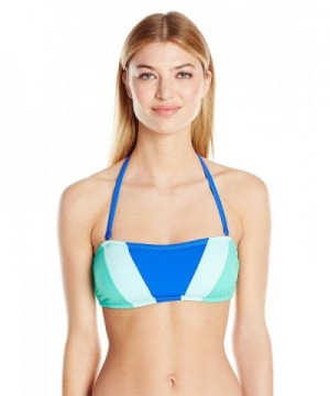 Women S Shades Of The Sea Color Block Bandeau Bikini Top Azure