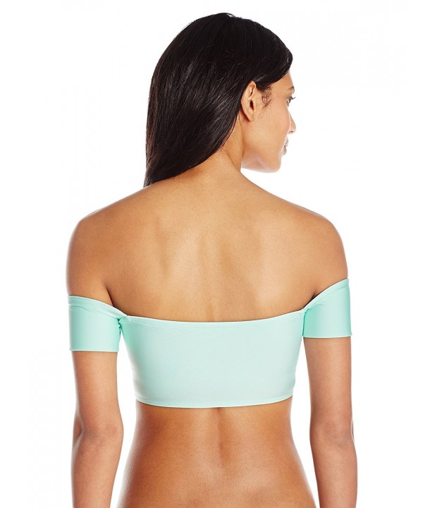 Women S Sun Sational Solids Off The Shoulder Bikini Top Mint