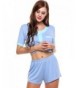 Ekouaer Womens Button Pajama Sleepwear