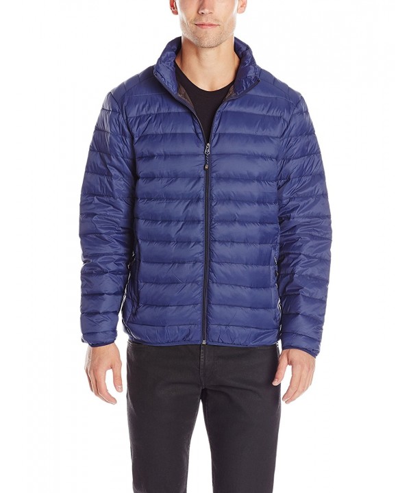 Hawke & Co Men's Packable Down Puffer Jacket With Shoulder Stitching ...