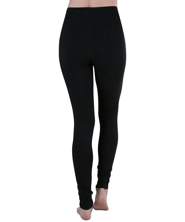 Women's Medium Weight Breathable Cotton-Spandex Leggings - Black ...