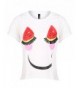 HaoDuoYi Womens Watermelon Eyelash T Shirt