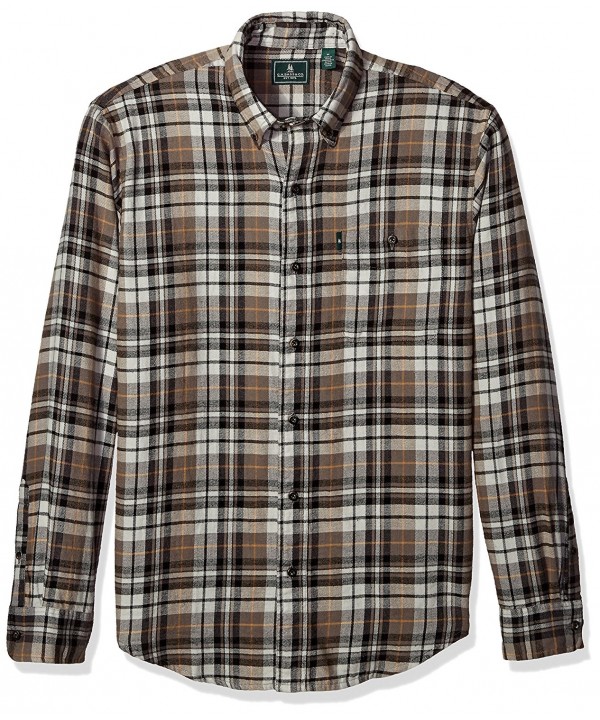 Men's Long Sleeve Fireside Plaid Flannel Shirt - Bungee Cord - CK1822S39KL