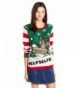 Ugly Christmas Sweater Juniors Selfie Pullover