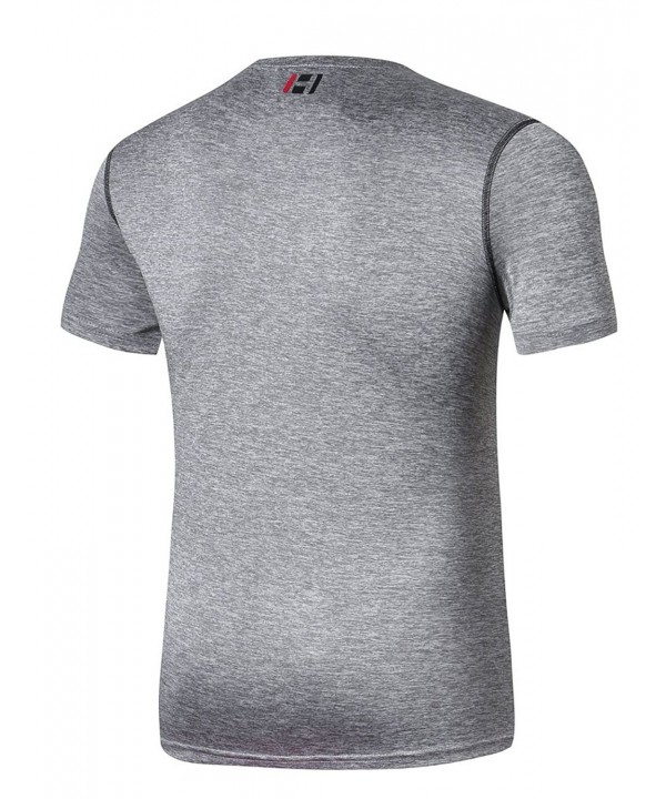 Tech Quick Dry Exercise Fitness T-Shirt - Cation - CK187Q8MXKZ