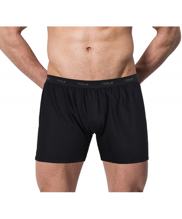 Men's Quick Dry Lightweight Causal Underwear Boxers - Black - C312O2H3YJG