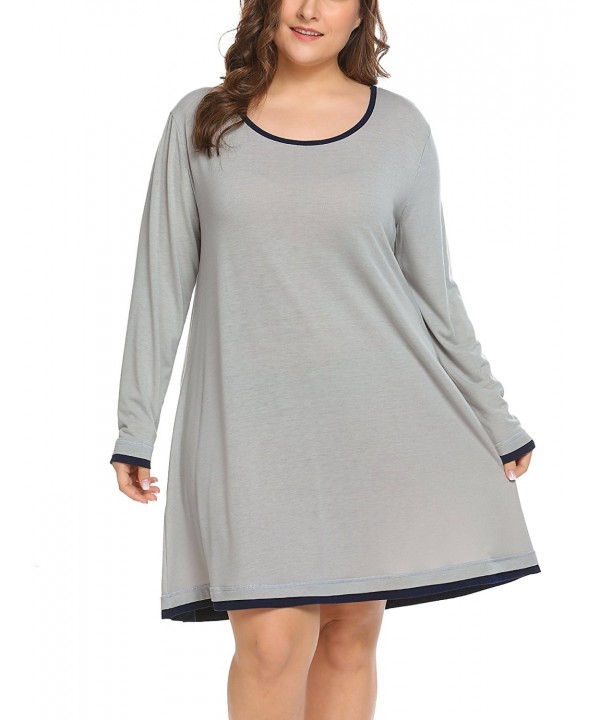 womens plus size night gowns
