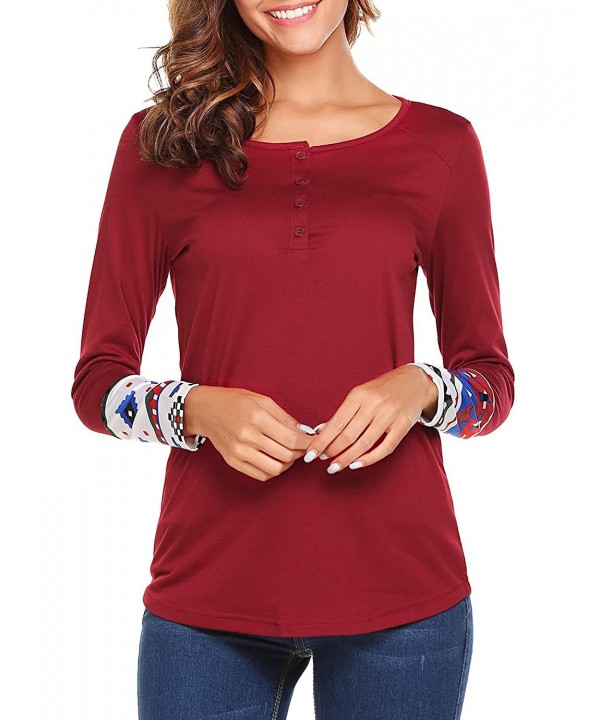 long sleeve scoop neck tee women's