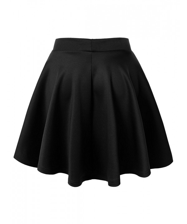 Womens Plus Size Basic Versatile Stretchy Flared Skater Skirt - Wb1034 ...