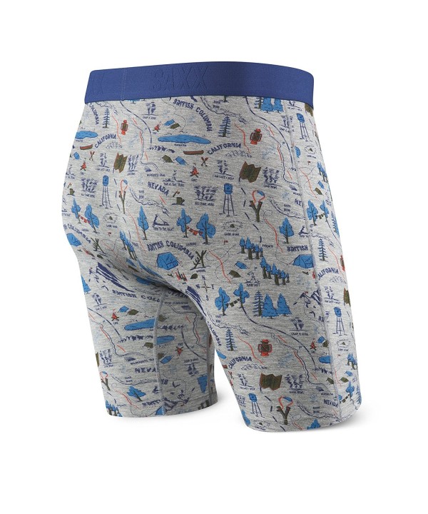 Saxx Men's Vibe Long Leg Boxers Underwear - Lost Lake - CI17WTTI2MY