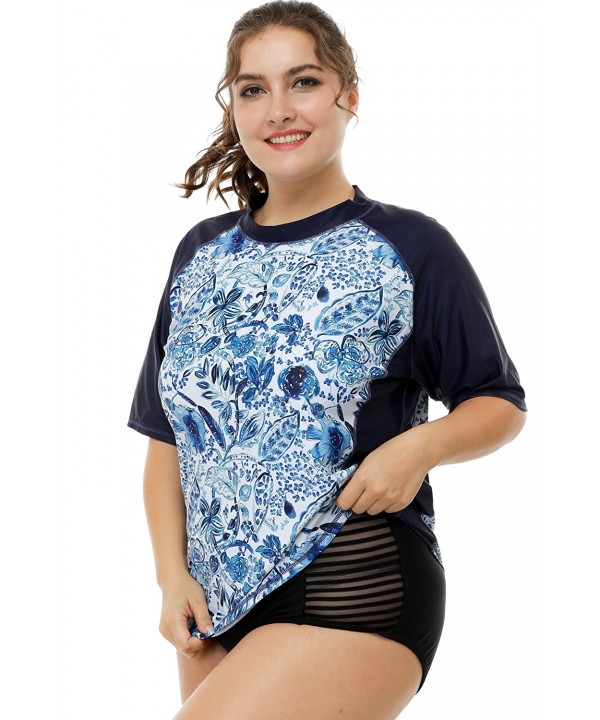 plus size rash guard tops