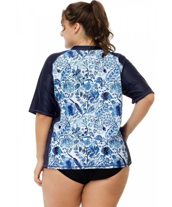 plus size rash guard tops