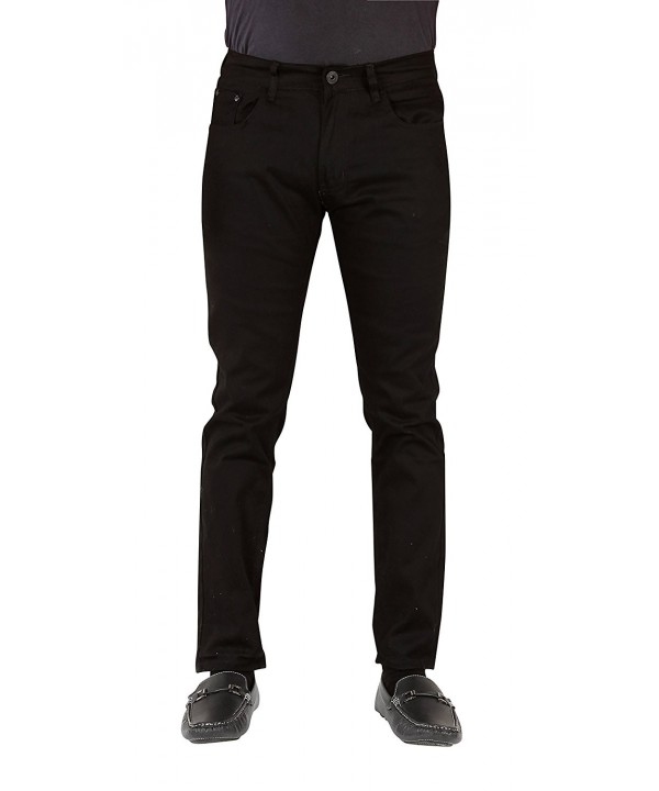 Men's Stretch Casual Slim-Fit Pants- 6 Great Colors Available - Black ...