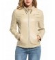 HOTOUCH Womens Leather Short Jacket