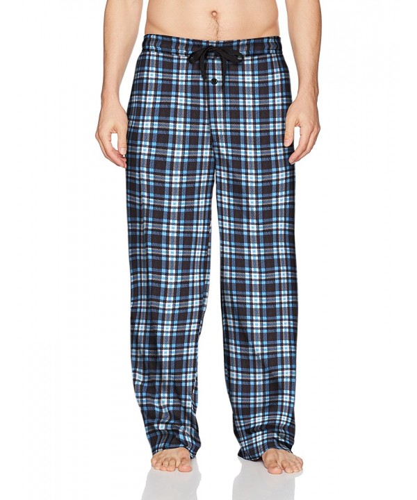 Men's Microfleece Pajama Pant - Blue - CR185S4G7Z2
