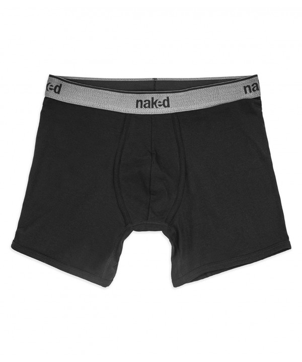 Mens Essential Boxer Brief Underwear - Black / Dark Grey Heather Combo ...