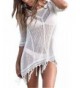 DQdq Womens Crochet Tassel Bathing