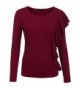 Womens Ruffles Peplum Sleeve T Shirt