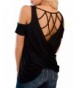 FISACE Shoulder Backless Blouse T Shirt