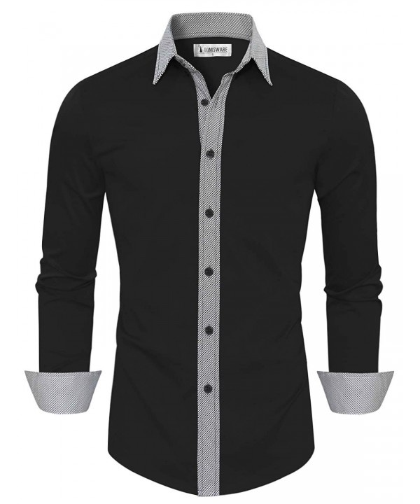 Mio Marino Long Sleeve Dress Shirts For Men - Formal Casual Slim Fit ...