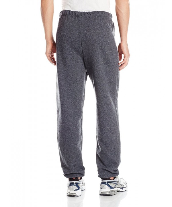 Men's Elastic-Bottom Sweatpant - Black Heather - CL11U8V6YRB