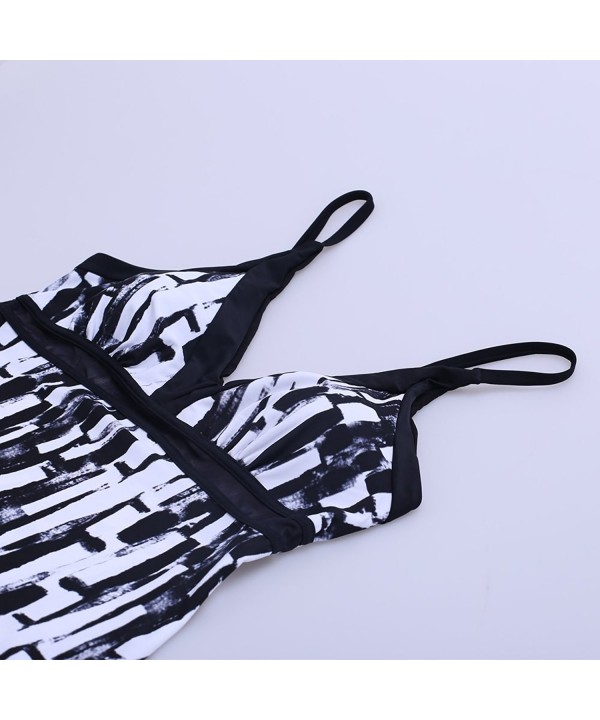 LALAGEN Women's Plus Size Rash Guard Capris Tankini Athletic Swimwear