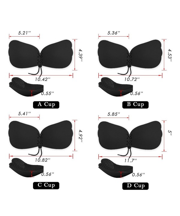 Adhesive Bra For Women Strapless Bra Invisible Sticky Bra Push Up ...