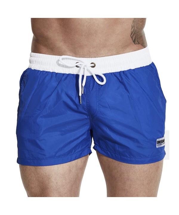 Men's Swim Trunks Beach Shorts With Pockets - 1royal Blue - CV182SXD3R7