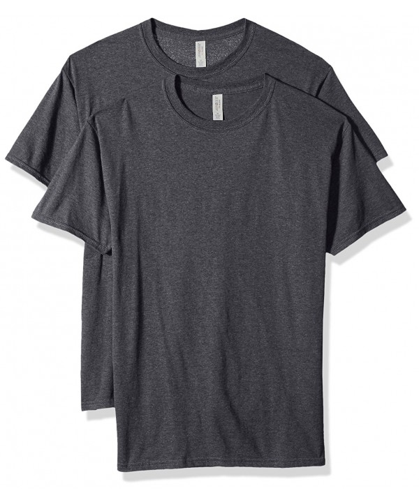 Men's Tri-Blend 2 Pack T-Shirt - Black Heather - CI186LT2SY2
