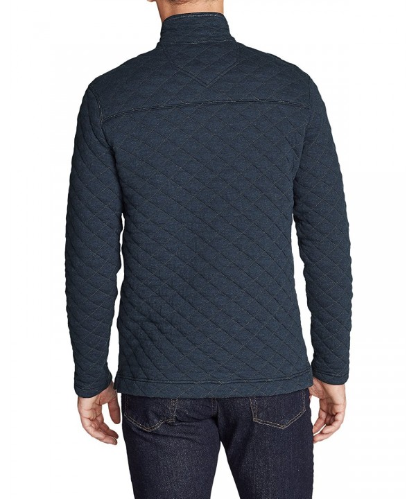 mens quilted pullover