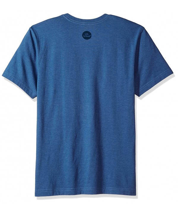 Men's Crusher Tee Go Long Golf Htvnbl T-Shirt- - Heather Vintage Blue ...