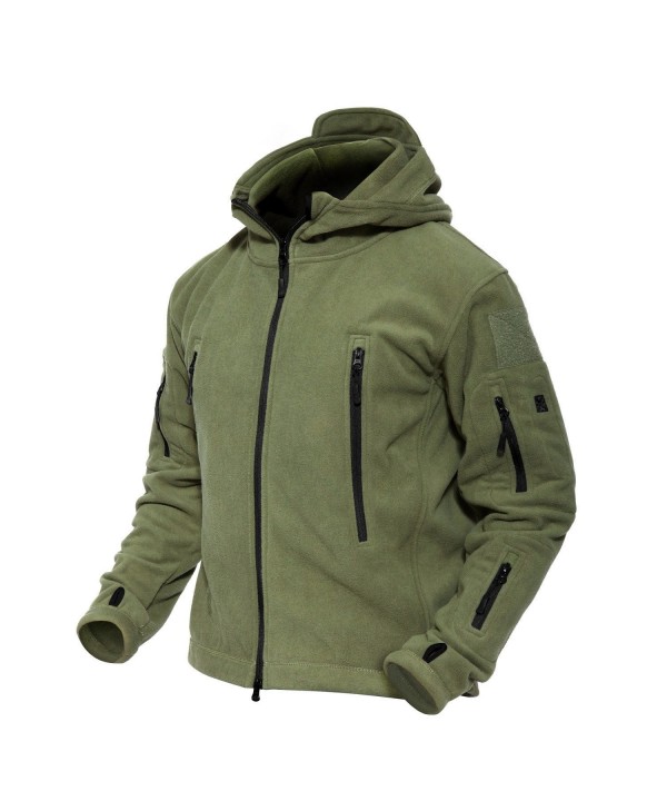 Men 's Windproof Warm Military Tactical Fleece Jacket - Army Green ...