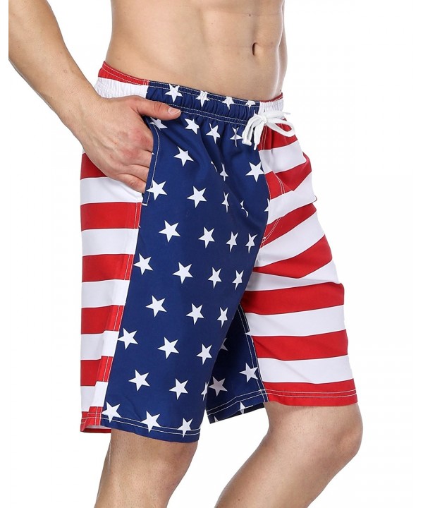 Men's American Flag Swim Trunks US Flag Bathing Suit Board Swim Shorts ...