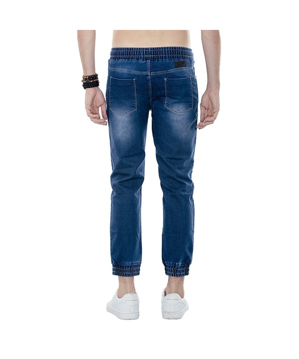 Camper Blue Men's Drawstring Denim Joggers Jeans Pants - Blue Denim ...