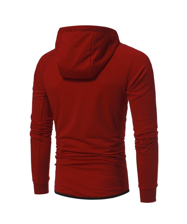Sleeves Sweatshirt Bodybuilding Workout Running - Red - CA187IU2GX0
