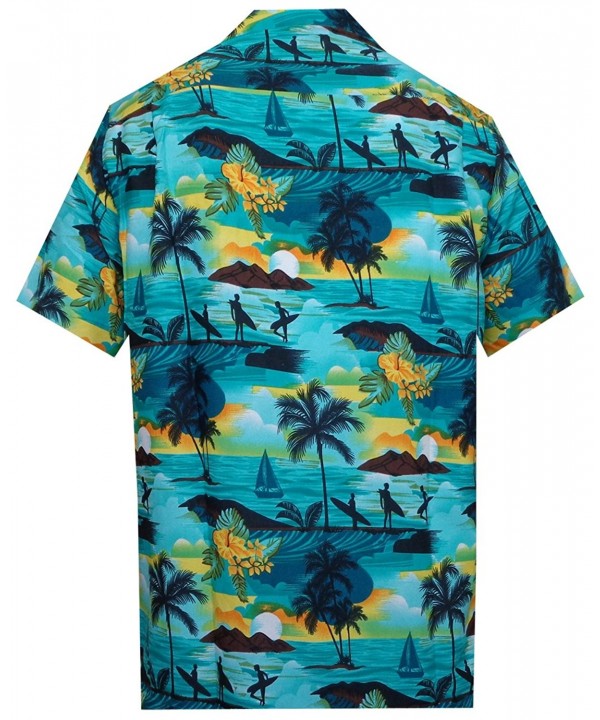 Hawaiian Shirt Mens allover Ocean Scenic Camp Party Aloha Holiday Beach ...