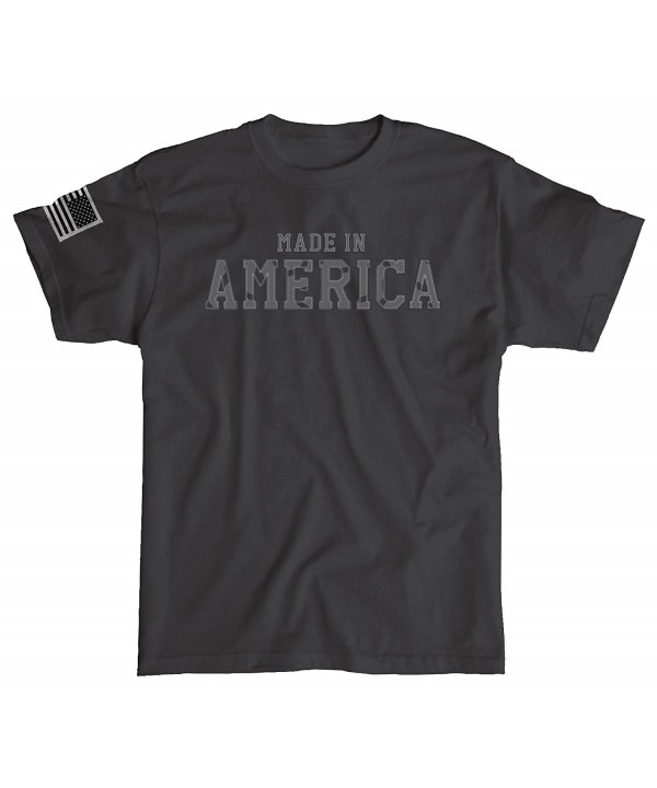 Made in America Shirt with Sleeve Flag - Black - CE17YYCK9KS