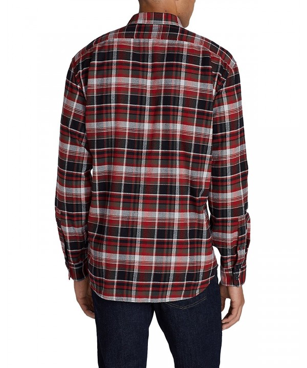 Men's Eddie's Favorite Flannel Classic Fit Shirt - Plaid - Silver (Grey ...