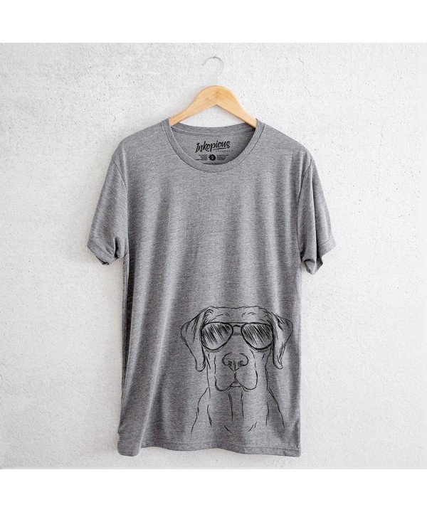 Rowdy The Labrador Retriever Triblend T-Shirt - Unisex Grey Crew Neck ...