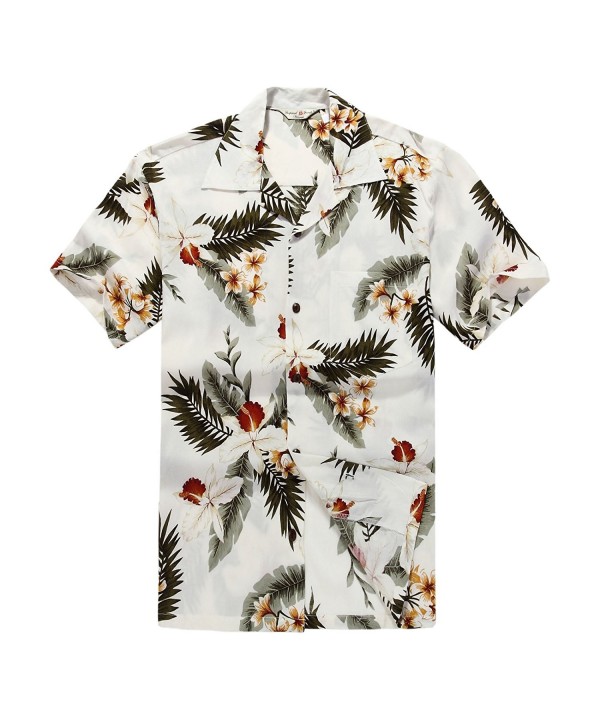 Men's Hawaiian Shirt Aloha Shirt XL Orchid Cream - CY11L3YOKLJ