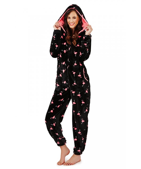 Loungeable Boutique Womens Flamingo Hooded All In One - Flamingo ...