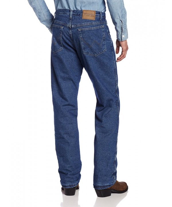 Rugged Wear Men's Woodland Thermal Jean - Stonewashed Denim - CJ111B49DGD