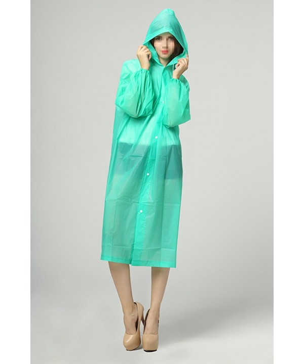 Lightweight Easy Carry Poncho Wind Hooded Jacket Raincoat - Green ...